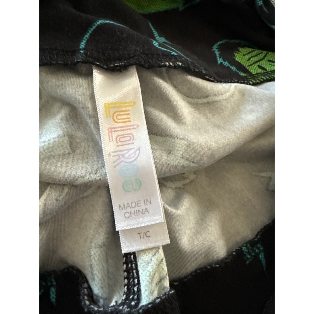 LuLaRoe Halloween Frankenstein Monster Lightning Bolt Print Leggings T/C - Picture 2 of 3